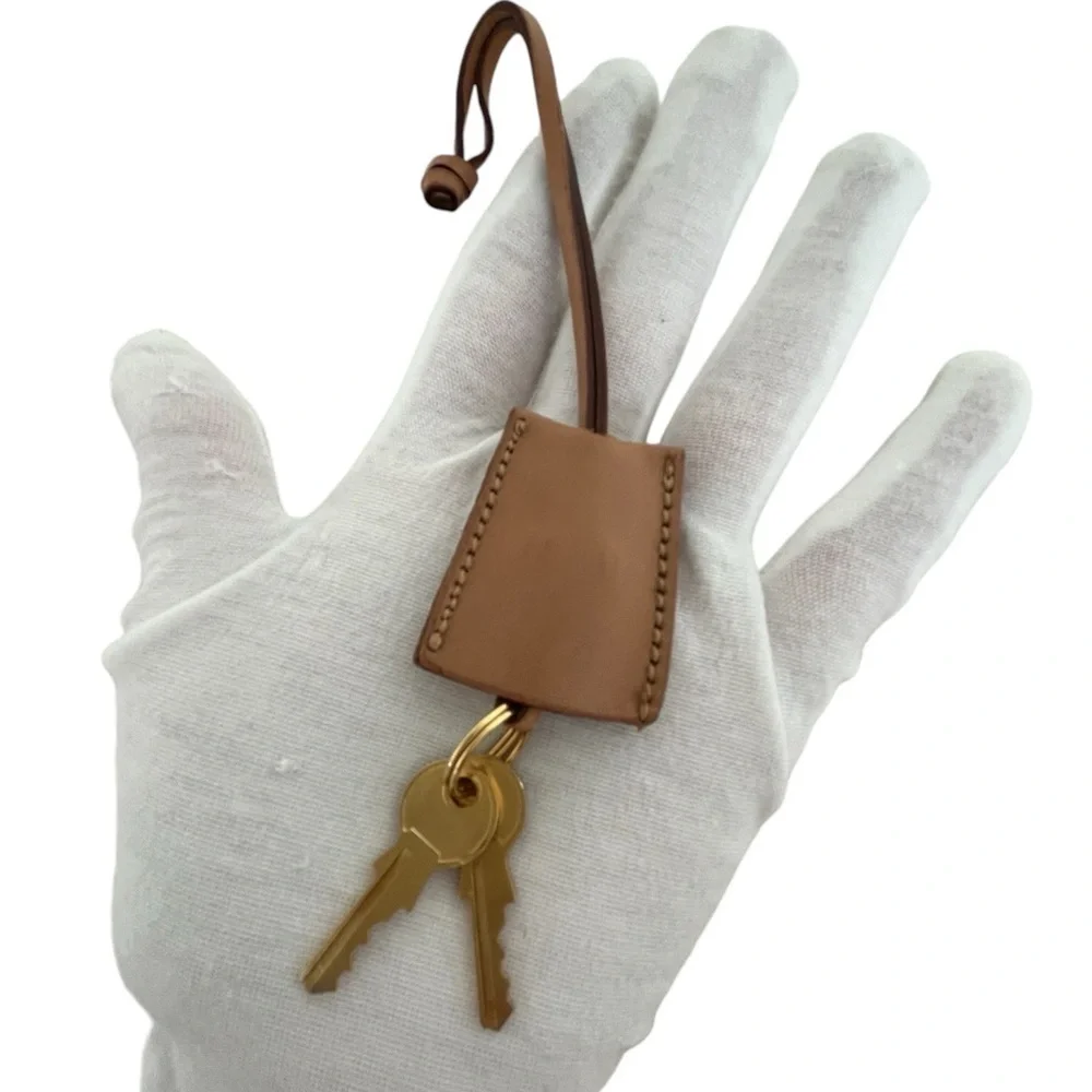 Vintage Celine Lock and Key Clochette Set Cadena Rare